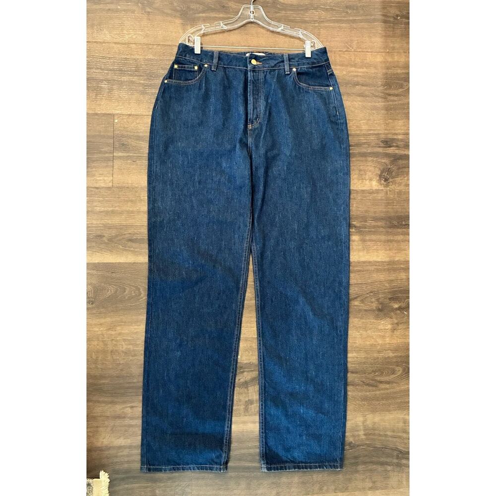 Heavy Manners Baggy Vanilla Sky Dark Wash Denim Jeans Size 34 — image 5 of 7